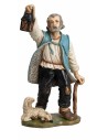 Pastor con linterna y cordero Euromarchi 20 cm para Belén