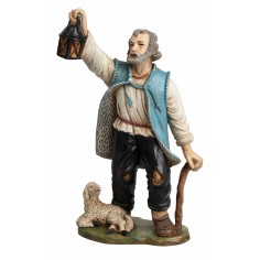Pastore con lanterna e agnello Euromarchi 20 cm per Presepe 2