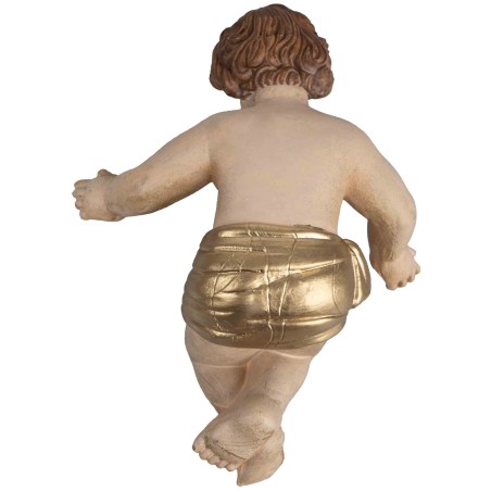Gesù bambino con culla rimovibile serie Euromarchi 20 cm