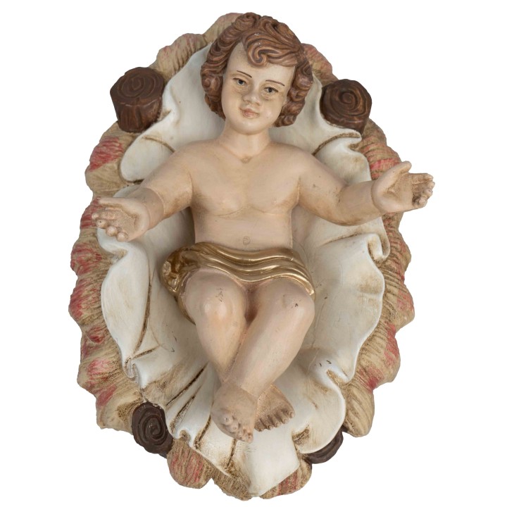 Niño Jesús en la cuna serie Euromarchi 16 cm en