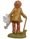 Pastore con bastone e gallina Euromarchi serie 7-8 cm