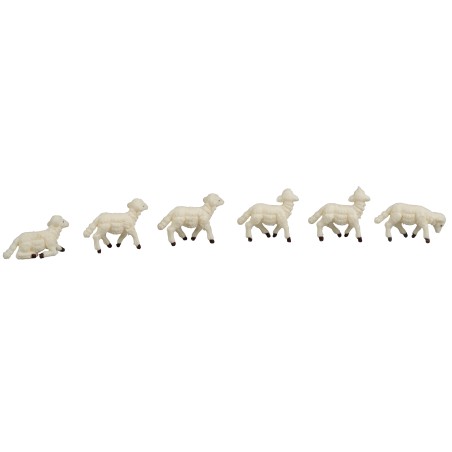 Set 12 ovejas en pvc serie Euromarchi para