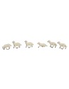 Gruppo di 6 pecore serie Euromarchi per statue da 7-8 cm