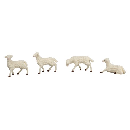 Set 4 pecore serie Euromarchi per statue da 12-15 cm