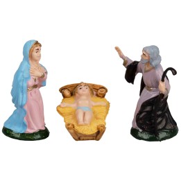 Nativity set 3 pcs series 6.5 cm