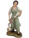 Mujer con gansos y ramo de flores serie 30 cm Euromarchi