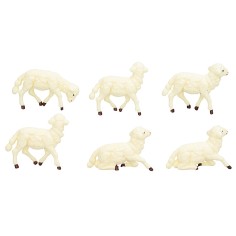 Set 6 pecore Euromarchi per statue da 10-12 cm 2