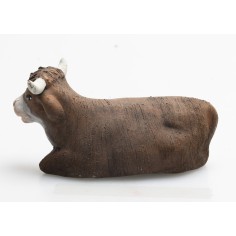 Bue in terracotta per statue da 10 cm 2