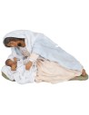 Virgen acostada con Niño Jesús serie 30 cm
