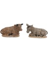 Set bue e asino serie Euromarchi per statue da 6 cm