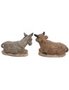Set bue e asino serie Euromarchi per statue da 6 cm