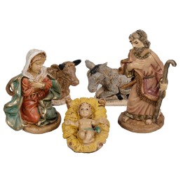 Natividad set 3 piezas en pvc lux 6 cm