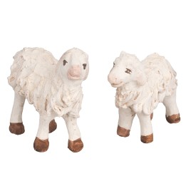 Set due pecore per statue da 10 cm in terracotta