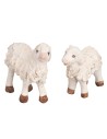 Set of two sheep for 10 cm terracotta statues