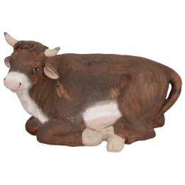 Conjunto de asno y buey sentados para estatuas de