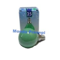Lampada E14 - 25W verde Mondo Presepi