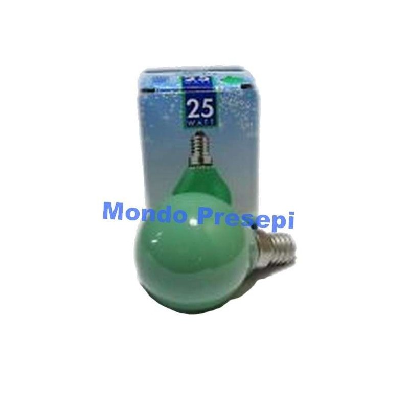 Lamp E14 - 25W, green
