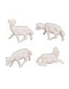 Set of 4 sheep for 4-5 cm statues