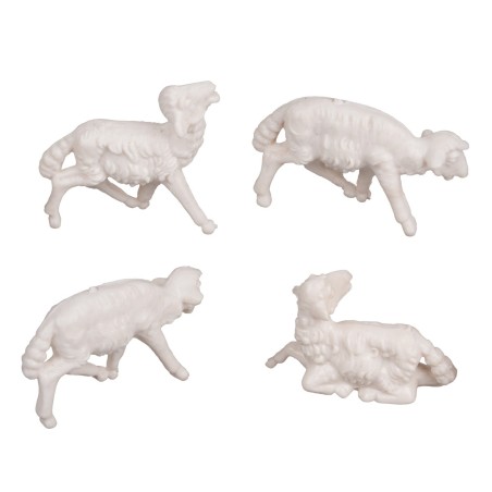 Set 4 pecore per statue da 4 a 5 cm