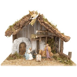 Hut with arched doorway complete with Landi Cost.