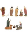 Natività 11 soggetti serie 12 cm in resina