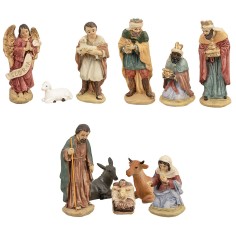 Natività 11 soggetti serie 12 cm in resina
