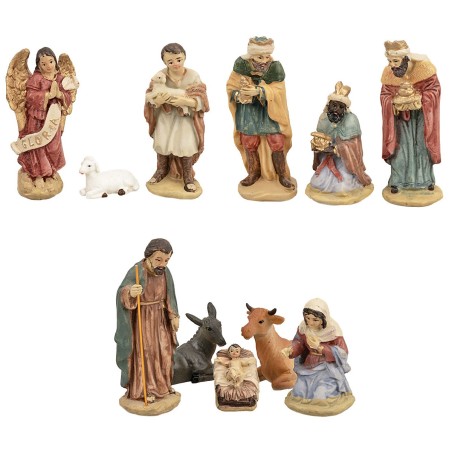 Natività 11 soggetti serie 12 cm in resina