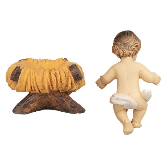 Gesù bambino con culla 5x3,5 cm consigliato per