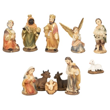 Nativity Set 11 subjects 5 cm in resin for Crib