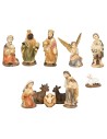 Natività completa 11 soggetti in resina serie 5 cm