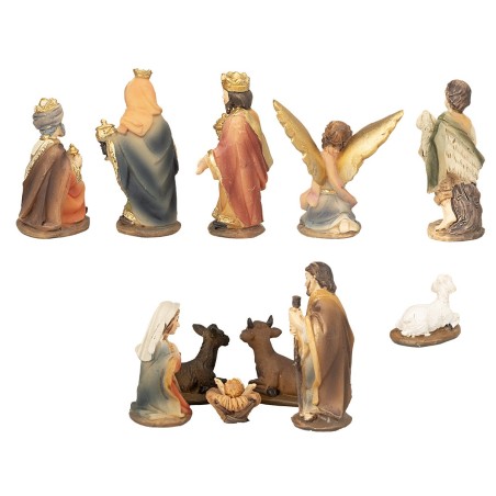 Set Natividad 11 figuras 5 cm en resina para