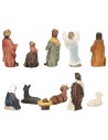 Nativity set with 11 resin figures series 3 cm