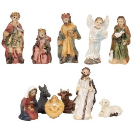 Natività 11 soggetti in resina serie 3 cm