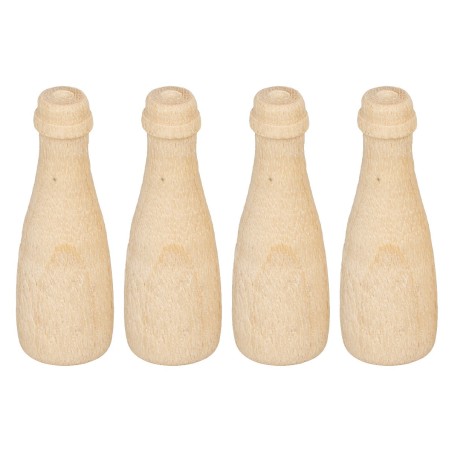 Set of 2 wine bottles 5 cm h