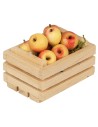 Cassetta in legno con mele cm 3,4x2,5x2,8 h