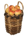 Cesta de mimbre con manzanas Ø 2,8 cm