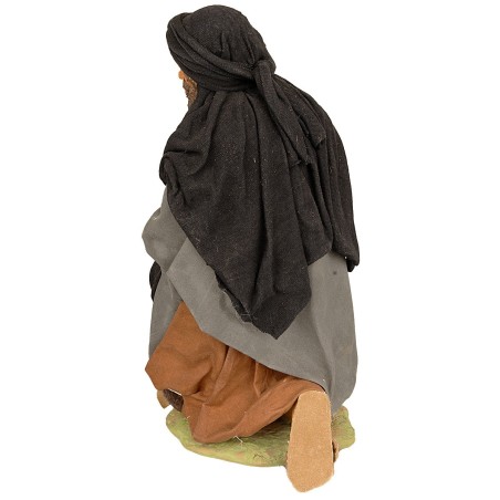 Nativity in terracotta with Madonna lying down 30