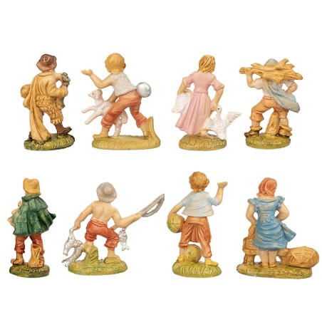 Set of 10 figurines series 4 cm Euromarchi
