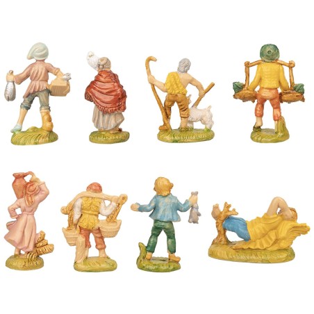 Set of 10 figurines series 4 cm Euromarchi