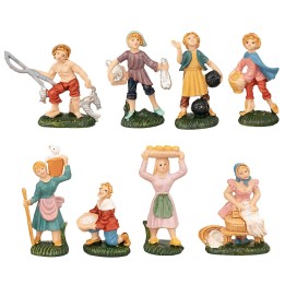 Set 8 statue serie 4 cm Euromarchi