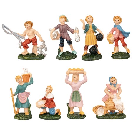 Set 8 statue serie 4 cm Euromarchi