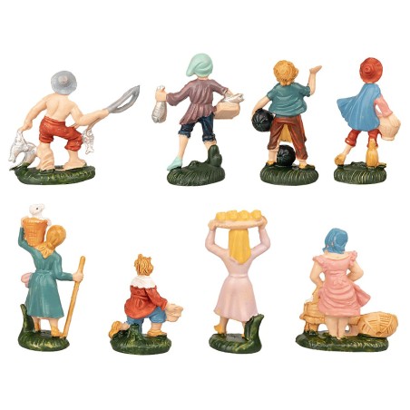 Set 8 statue serie 4 cm Euromarchi