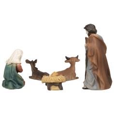 Natività 5 soggetti in resina serie 5 cm 2