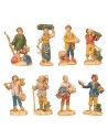 Conjunto de 8 sujetos serie 3,5 cm Euromarchi
