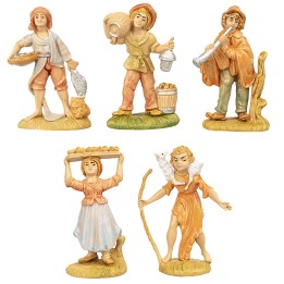 Set 12 statue 8 cm per presepe