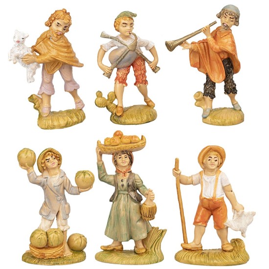 Set 12 statue 8 cm per presepe