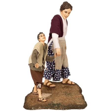 Donna con figlio serie 30 cm