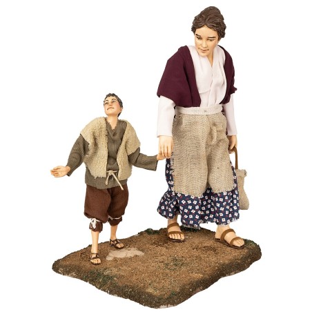 Donna con figlio serie 30 cm