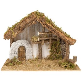 Capanna con fienile e porta ad arco cm 38x19x28 h