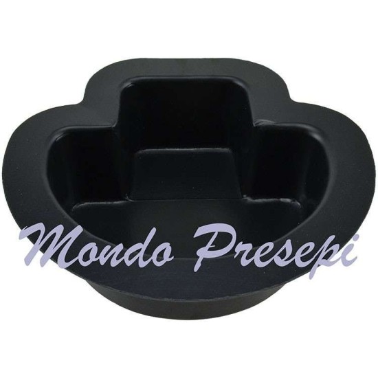 Vaschetta semicerchio Gr. cm 15x14x5 h. Mondo Presepi